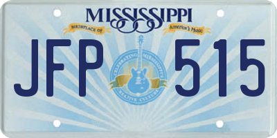 MS license plate JFP515