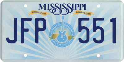 MS license plate JFP551