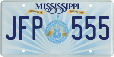 MS license plate JFP555