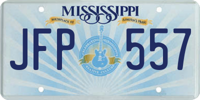 MS license plate JFP557