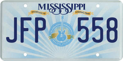 MS license plate JFP558