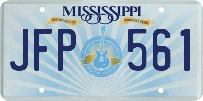 MS license plate JFP561