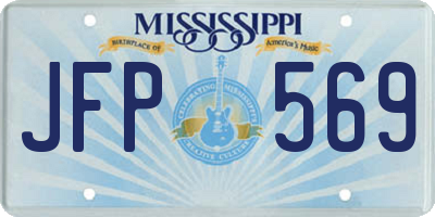 MS license plate JFP569