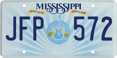 MS license plate JFP572