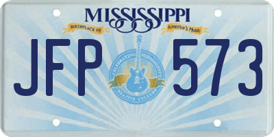 MS license plate JFP573