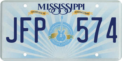 MS license plate JFP574