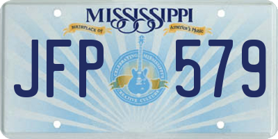 MS license plate JFP579