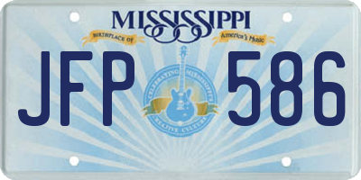 MS license plate JFP586