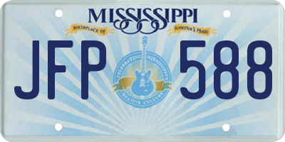 MS license plate JFP588
