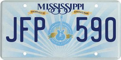 MS license plate JFP590