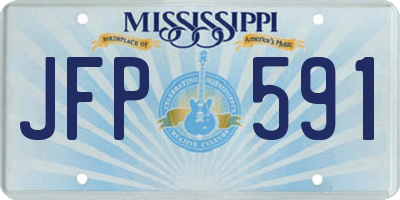 MS license plate JFP591