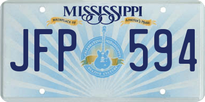 MS license plate JFP594