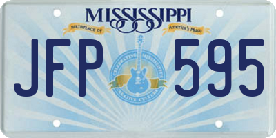 MS license plate JFP595