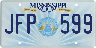 MS license plate JFP599