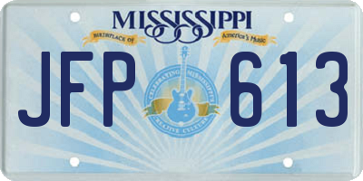 MS license plate JFP613