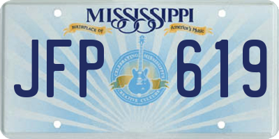 MS license plate JFP619
