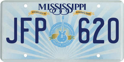 MS license plate JFP620