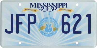 MS license plate JFP621