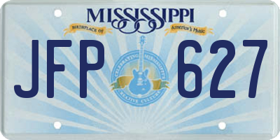 MS license plate JFP627