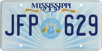 MS license plate JFP629