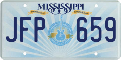 MS license plate JFP659