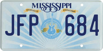 MS license plate JFP684