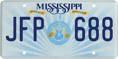 MS license plate JFP688