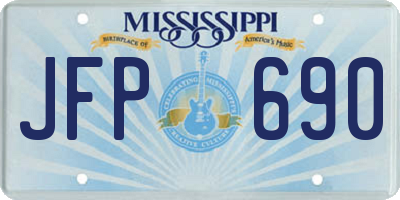 MS license plate JFP690