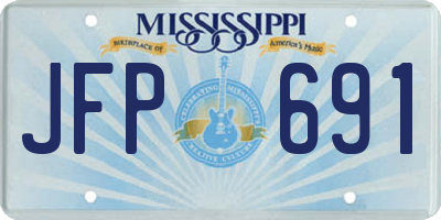 MS license plate JFP691