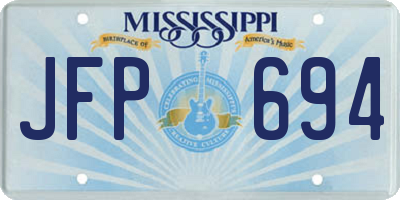 MS license plate JFP694
