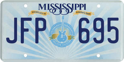 MS license plate JFP695