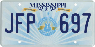 MS license plate JFP697