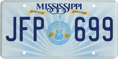 MS license plate JFP699