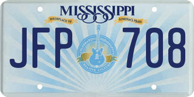 MS license plate JFP708