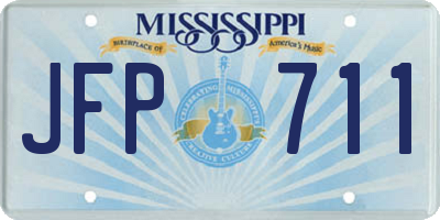 MS license plate JFP711