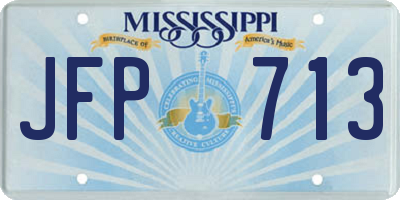 MS license plate JFP713
