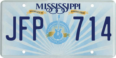 MS license plate JFP714