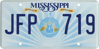 MS license plate JFP719