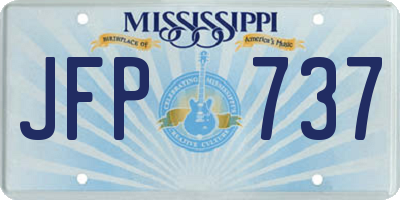 MS license plate JFP737