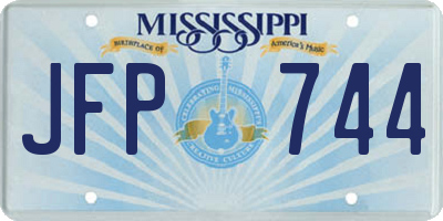 MS license plate JFP744