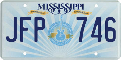MS license plate JFP746