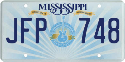 MS license plate JFP748