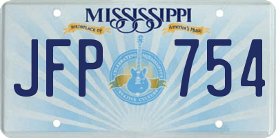 MS license plate JFP754
