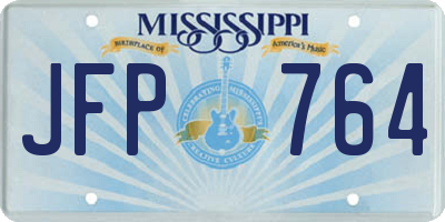 MS license plate JFP764