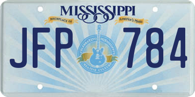 MS license plate JFP784