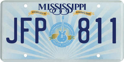 MS license plate JFP811