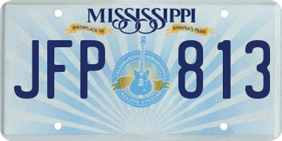 MS license plate JFP813