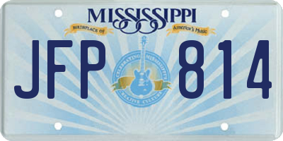 MS license plate JFP814