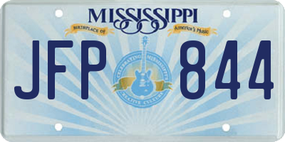 MS license plate JFP844