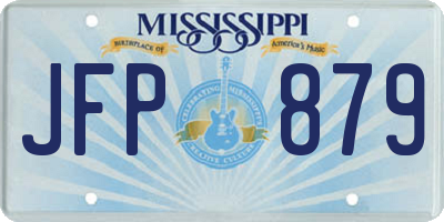 MS license plate JFP879